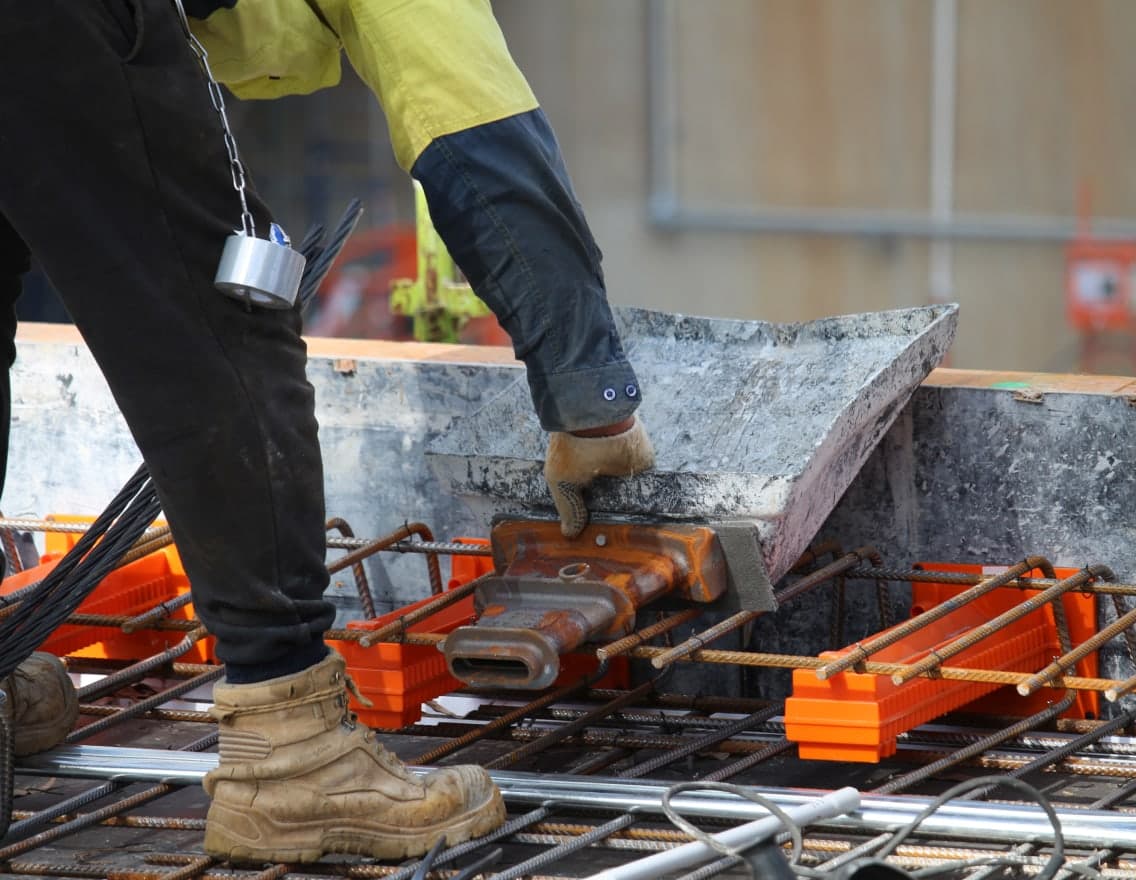 Tradesman working