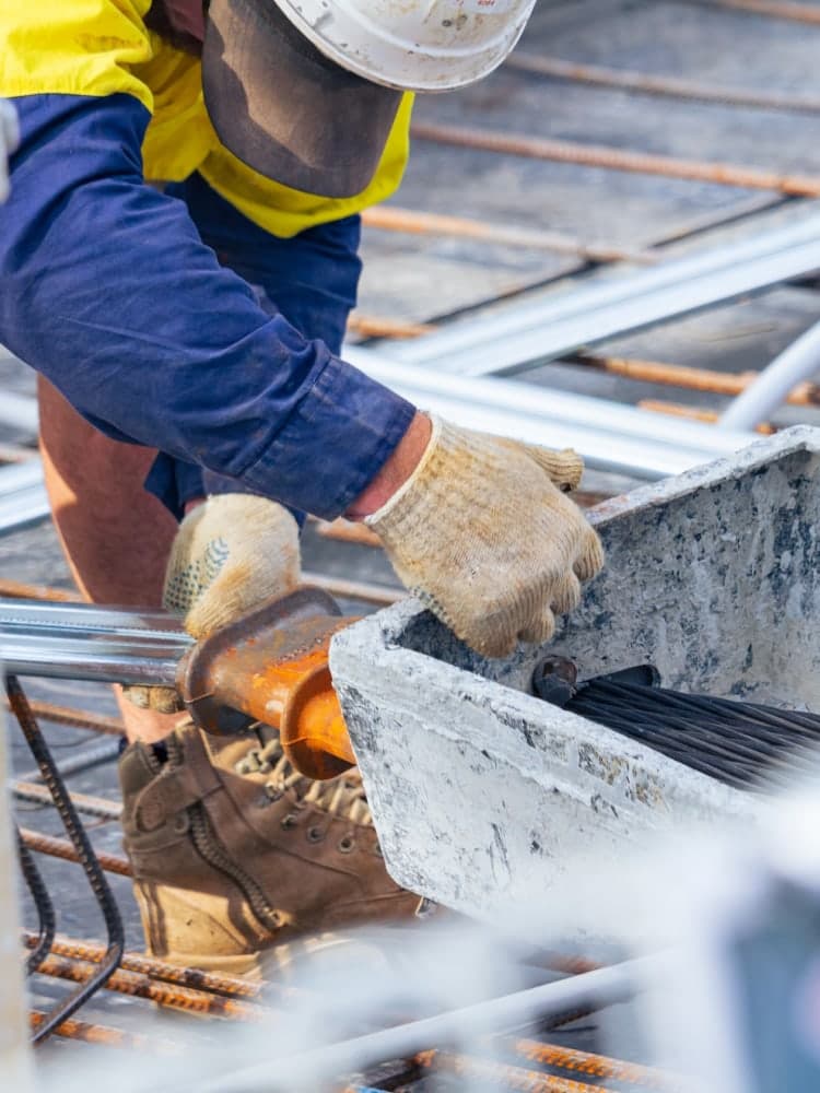 Tradesman working