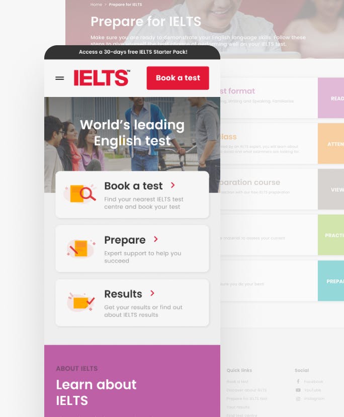 Design Thinking & Prototyping for IELTS, the most respected English test system in the world